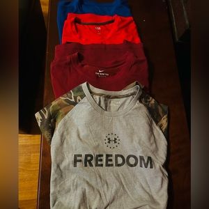 Mix brand Bundle of men’s size large athletic shirts